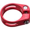 DEARMAMY Morsetto per Reggisella Bici 31, 8mm in Lega di Alluminio Rosso | Bloccaggio per Tubo Sella, Profilo Leggero e Installazione Rapida, Compatibile Canotti da 31, 8mm