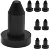 Homoyoyo 8 Pezzi Tappo di Scarico Kayak Push-in in Gomma Nero