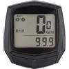 Dolvitrny Tachimetro da bicicletta cablato con display retroilluminato | Contachilometri a 14 funzioni, IPX5, impermeabile, per bici da strada e mountain bike, nero