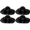 BESTYASH 4 Pezzi Fibbia per Supporto Motore Kayak in PVC Nero Design Senza Nucleo, Facile Installazione per Barca Gonfiabile e Accessori da Viaggio