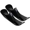 LIGIGWASH Slitta da Neve in PE Compatta e Facile da Riporre, Accessorio Versatile per Scooter da Neve e Sci All'aperto in Colore Nero Stili Multipli