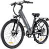 GEBIKE G03 Bicicletta Elettrica Adulti, E-Bike Città con Batteria Rimovibile 36V 13Ah, Autonomia Fino a 90 km, Telaio Step Through, Cambio Shimano 7 Velocità, Forcella Ammortizzata e Freni a Disco