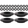 Kisangel 24 Pezzi Anelli Antigoccia in PVC per Pagaie da Kayak e SUP, Resistenti e Facili da Installare, Accessori Sostitutivi per Paddle in Carbonio, per Uso Frequente in Acque Aperte