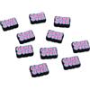 Agatige Ammortizzatore per Racchetta da Tennis da 10 Pezzi, Mini Ammortizzatore per Racchetta in Silicone Accessori da Tennis per Partite di Allenamento 1,06x0,63x0,28 Pollici
