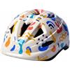 Hellery Casco per Bambini Casco Bici Casco Skate Casco Ciclismo Protezione con Pc E Schiuma con Rotella Regolabile Leggero 203 G, Giallo Beige Graffiti, S Circonferenza Testa 51-54CM