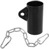 Uonlytech Barbell Row Attachment, Barbell Sleeve, Adattatore per Bilanciere T, con Catena, Acciaio e Ferro, Nero, per Esercizi di Rematore e Uso Domestico