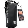 Ultra Dry Adventurer Borsa impermeabile di prima qualità, sacca con tasca impermeabile per telefono e lunga tracolla regolabile inclusa, perfetto per kayak, barca, canottaggio, pesca, rafting, nuoto, campeggio, snowboard