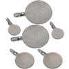 DIYEAH Piastre Bersaglio in Acciaio Inox 6 Pezzi, Cerchi 2/3/4cm