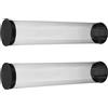 ibasenice 2 Pezzi Custodia Trasparente in Pvc per 5 Palline da Golf, Tubo Cilindrico e Portatile, Design Salvaspazio per Esposizione a Casa in Campo da Golf
