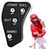 Generico Clicker per arbitro di baseball, indicatore per arbitro Design affusolato | Marcatore Design affusolato, grande quanto un palmo, comodo da tenere in mano per part