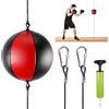 Aicharynic Set per palloni da boxe, set da boxe, sacco da boxe, Speedball per palestra e allenamento a casa, include pompa e accessori, Nero e Rosso, Pugilato, Allenamento per adulti