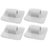 DEARMAMY Kayak Hardware clamp, Motor Mount Clip, 4 Pezzi in PVC, Supporto Motore per Kayak da Pesca e Canoa, Sistema di bloccaggio Robusto, per attività di Svago e competizioni, Fori da 2