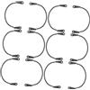 BRIGHTFUFU Supporto Angolare Rete Tavolo da Biliardo, Accessorio per Tasca Gancio 2 Set Lega di Alluminio Nero, Compatibilità, Installazione Rapida, per Sala Giochi e Uso Indoor