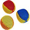 Generic Set di Sacchi per i Piedi, 6 Palline da Giocoleria Riutilizzabili e Durevoli per Giochi all'aperto: Tessuto a Rete Colorato con di Plastica