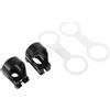TEHAUX 4 Pezzi Clip per Boccaglio in Silicone e ABS, Chiusura a Forma di 8, per Maschera da Sub, Fissaggio Facile e Protezione AntiGraffio, per Snorkeling e Immersioni Subacquee,