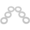 POPETPOP Guarnizione di Ricambio in Silicone Bianco Alta Durata ABS 6 Pezzi Compatibile Drain Plug per Tappo di Scarico Refrigeratore Commerciale Accessorio per Picnic e Party