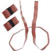 Cabilock 3 Pezzi Nastro Grip Badminton Racchetta, Overgrip Pu Marrone, Antiscivolo, Leggero, Super Assorbente, per Racchetta da Badminton e Tennis