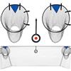 HIULLEN 2 reti per porta da calcio, borsa per porta da calcio con telaio, accessori da allenamento per migliorare la precisione di tiro, accessori per bambini e adulti