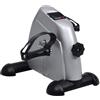 Molumvel Cyclette a pedali per braccia e gambe, con display LCD, mini cyclette con resistenza regolabile, per casa e ufficio, argento