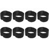 iplusmile 8 Pezzi Bracciale da Lutto Nero Elastico Regolabile, Fascia Commemorativa in Poliestere, per Cerimonie Funebri e Fitness, Uomo Donna