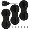 FESTFENDS Fin Box SUP, Box Pinna di Ricambio, Plastico e Sponge, Nero, per Fin e SUP, Surf e Sport Acquatici, Facile da Installare
