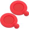 ULTECHNOVO 2 Pezzi Marcatore di Posizione Palla da Golf, Ball Position Marker in Silicone Rosso, Leggero e Rimovibile per Cappello, Allenamento e Gioco sul Campo