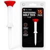 Full Choice Tee da golf in plastica da 8,6 cm, facili da inserire nel tappeto erboso, tee da golf resistenti per campo di guida e campo, rosso