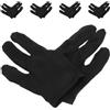 GLEAVI 10 Pezzi Guanti da Biliardo Elastici in Spandex Nero Design a Tre Dita, Resistenti All'usura e Texture Morbida per Migliorare Controllo Durante Tornei Sportivi