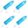 FOYTOKI Fishing Cage for Bait Set 4 Pezzi, Gabbia Rotante Blu in Plastico e Acciaio Inossidabile, Fish Lure Dispenser per Feeder Fishing Tackle