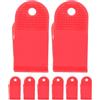 HANABASS Clip Interruttore di Sicurezza in Plastica 8 Pezzi per Tapis Rosso | Molla Caricata, Ricambio Rapido, Uso Versatile per Cavo Chiave e Attrezzatura Fitness