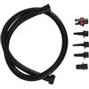 DEARMAMY Tubo Flessibile per Pompa ad Aria per Kayak, Kit Tubo Gonfiaggio, PVC Nero, Gonfiaggio Rapido, Pressione Stabile, per Barca e Vasca Idromassaggio, Laghi e Fiumi