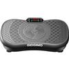 GIDGIMO Pedana Vibrante Fitness, Piattaforma Vibrante per Allenamento Total Body a Casa, 180 Livelli di Velocità, 5 Programmi, Telecomando, Bande di Resistenza, Portata 200 kg