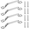 Generico Footman Loop 4X Stainless Steel Heavy Duty Tie Down Anchors | With Flat Head Tapping Screws, High Strength Kayak Accessories for Daily Maintenance Repair Care