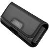 Healeved Marsupio da Cintura per Smartphone 6, 1-6, 8 Pollici in Nylon Nero | Cintura Regolabile, Scomparti per Carte, Resistenza All'acqua e Graffi, per Viaggio e Sport