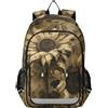 Linnyio Seppia Girasoli Vintage Artistico Zaino Scolastico per Studenti,Zainetti per Bambini e Ragazzi,Ideali per La Scuola Viaggi