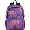 Linnyio Arte Del Fiore Dell'elefante Viola Zaino Pieghevole Impermeabile e Leggero,Ideale per Escursioni Viaggi e Campeggio