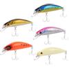 WRITWAA 5 Pezzi Esca da Pesca Minnow Sinking Bionic Baits 6cm 6g 12# in ABS e Ferro, Vibrazione, Luminosa al Buio, per Acqua Dolci e Salate, per Pesci