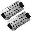 TOGEVAL Ramponcini da Neve e Ghiaccio Nero, Chiusura a Strappo Antiscivolo, Scarpe Gripper Denti in Acciaio Inox per Camminare e Camping, Uomo