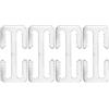 TEHAUX 4 Pezzi Fibbia per Cintura da Immersione, Fibbia per Cintura Pesi Subacquea, Acciaio Inossidabile, 10mm, per Cinghia 51mm, Argento, per Subacquei e attività Subacquee