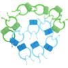 CORHAD 12 Pezzi Clip Naso per Respirazione e Nuoto, Pom Eva, Blu Verde | Design Antiscivolo, Texture Confortevole, Effetto Sollevamento Naso, Leggero