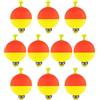 Generico Small Bobbers for Fishing 10 Pieces - Oval Panfish Bobbers EVA Foam Angler