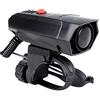 KEWAYO Clacson per bicicletta 120dB, campanello da manubrio per bicicletta con 6 suoni diversi per biciclette da strada, biciclette elettriche e altro (nero)