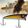 Stylebest Esche da Pesca Artificiali Esca Popper Durevole da 7 Cm per la Pesca in Acqua Dolce e Salata, ABS di Alta qualità, Attira Grandi Pesci