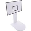 GLEAVI Canestro da Basket da Pavimento Bianco in PVC per Ufficio | Decorazione per Camera da Letto, Design Creativo, Installazione Semplice, Uso Silenzioso, per Adulti