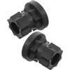 HANABASS 2 Pezzi Adattatore per Binario per Kayak in Plastico Nero Supporto per Action Camera, Installazione Facile e Connessione Sicura, per Barche e Canoe