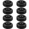 TOYANDONA 8 Pezzi Ruota Mobile per Tapis, Rullo di Ricambio per Attrezzature Fitness, Pp e Poliammide, Nero, Resistente all'Usura, Design Silenzioso, per Tapis e Attrezzature Fitness