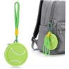 TOVINANNA Portachiavi Portamonete Sportivo in Pvc Tasca per Monete a Forma di Tennis Cartoon, Leggero e Colorato, per Zaini e Occasioni Sportive