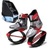 Generic Scarpe da Rimbalzo Scarpe da Salto in Plastica for Fitness, Allenamento di Resistenza, Scarpe da Luna con Borsa Portaoggetti, Stivali Antigravità Antiscivolo E Comodi, Taglia 30-35 EU