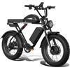 PEPOY K10 Bici Elettrica per adulti Batteria Rimovibile da 52V 43Ah | 260 km Autonomia, Pneumatici Fatbike da 20 x 4.0, Doppio motore, Doppia Sospensione, Doppi Freni Idraulici, 7 Velocità