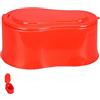 MAJORMENCH Sedile WC Portatile in PVC Rinforzato, Rosso, Leggero